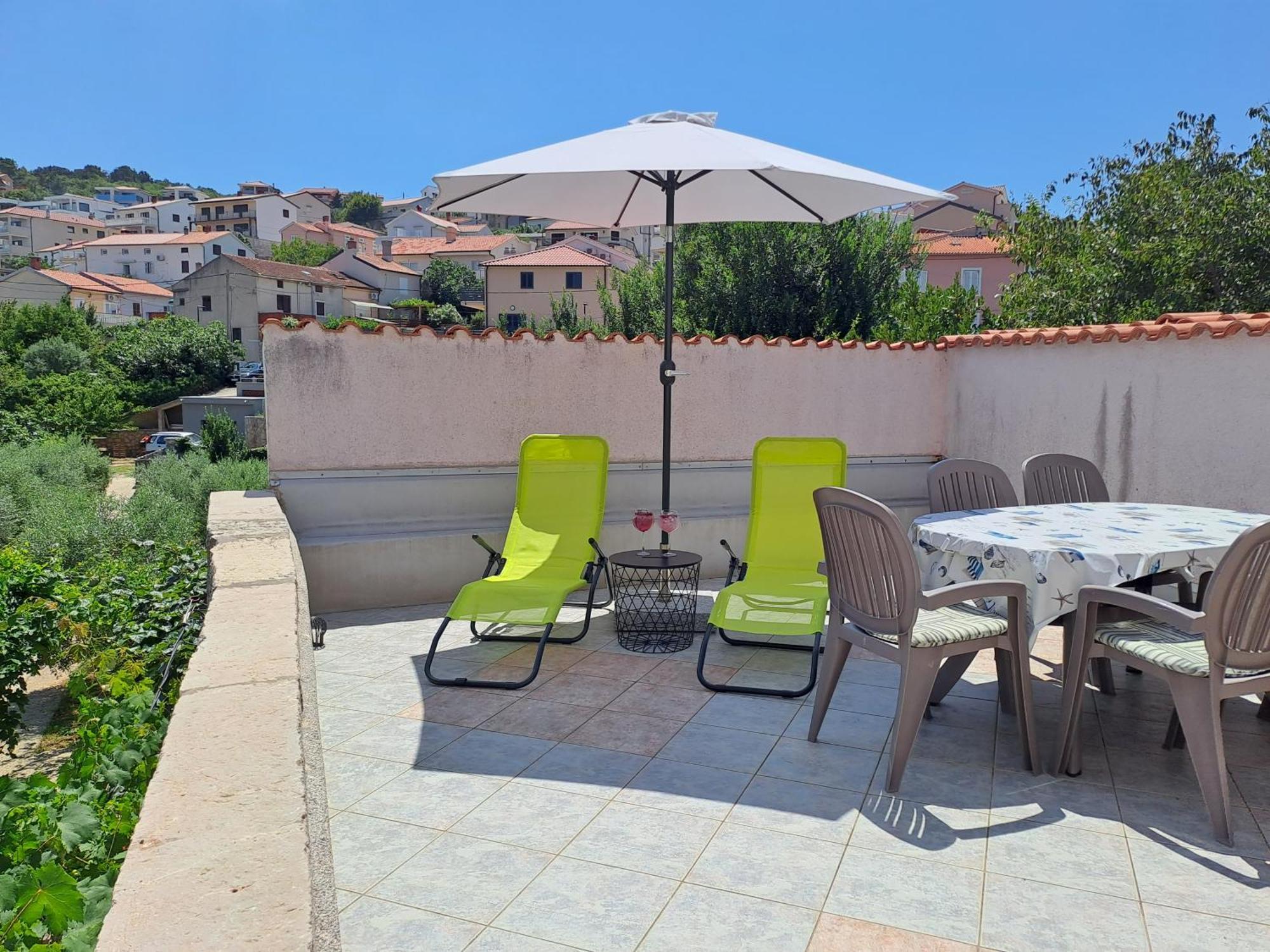 Greta Apartman Vrbnik Kültér fotó
